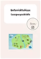 Vorschau - Aufgabenkarten - Lesespurgeschichte Unterrichtsskizze - Deckblatt