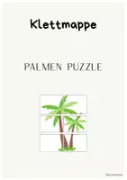 Vorschau - Arbeitsblätter - Klettmappe -Puzzle- Palmen Edition - Deckblatt