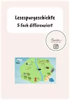 Vorschau - Bildkarten - Lesespurgeschichte 5fach differenziert - Deckblatt