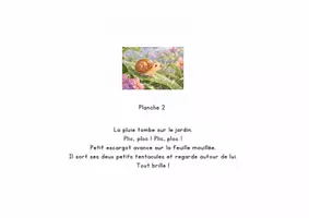 Aperçu - Préparation de séquence / Séquence complète - L'escargot et la pluie - Page 3