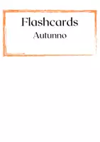 anteprima - Flashcard - Outdoor d'Autunno | Caccia al Tesoro, Flashcards Bilingui - Pagina 1