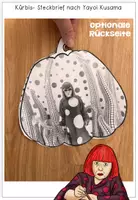 Vorschau - Mal- und Bastelvorlagen - Kürbis / Kürbisse nach Yayoi Kusama - Bastelvorlage mit Steckbrief - Seite 3