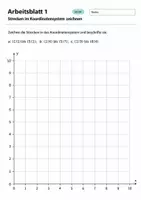 Vorschau - Arbeitsblätter - Koordinatensystem Winkel Flächen und Vierecke Klasse 5 Gymnasium | Materialpaket | 20 PDFs mit 200 Arbeitsblättern - Seite 2