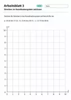 Vorschau - Arbeitsblätter - Strecken im Koordinatensystem zeichnen Klasse 5 Gymnasium | Mathematik Sekundarstufe I | 10 Arbeitsblätter mit Lösungen als PDF - Seite 3
