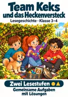 Vorschau - Stundenentwürfe - Differenzierte Lesegeschichte Klasse 3-4 – Team Keks und das Heckenversteck - Deckblatt