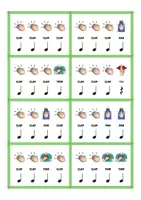 Vista previa - Juegos / Gamificación - Cartas de percusión corporal en 4/4 nivel básico - Portada