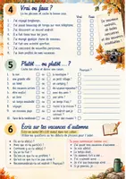 Vorschau - Spiele - 🍂 Mes vacances d’automne – 3 Arbeitsblätter - Seite 2