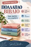 Προεπισκόπηση - Υποστηρικτικό υλικό / Ειδική αγωγή - Πολλαπλό Βιβλίο 2027–2028: Όσα χρειάζεται να γνωρίζουμε - Εξώφυλλο
