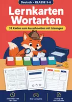 Vorschau - Spiele - Lernkarten Wortarten Klasse 5-6 + Spiele - Deckblatt
