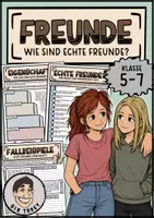 Vorschau - Arbeitsblätter - Echte Freundschaft - Merkmale und Eigenschaften - Klasse 5/6/7 - Deckblatt