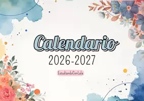 Vista previa - Para docentes: organización, planificación y formación - Calendario mix minimalita flores 2026-2027 - Portada