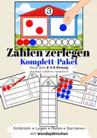 Vorschau - Arbeitsblätter - Zahlen zerlegen – Komplett-Paket (E-I-S-Prinzip) - Deckblatt