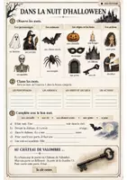 Vorschau - Arbeitsblätter - Le Mystère de Minuit - Halloween Krimi Rätsel - Französisch Paket - Seite 2