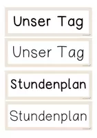 Vorschau - Poster - Tagestransparenz Stundenplan Fächer - Seite 3