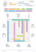 Vorschau - Arbeitsblätter - Halloween – 3 Wörter-Suchsel, Schreibwerkstatt und Lösungen - Seite 3