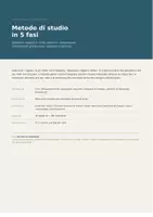 anteprima - Materiale di supporto/inclusione - Metodo di studio in 5 fasi — materiale per tutor dell'apprendimento e DSA - Pagina di copertina