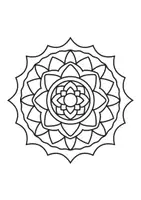 Vista previa - Hojas de trabajo - Muestra de Mandalas Fáciles para Colorear - página 3