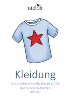 Vorschau - Stundenentwürfe - Kleidung DaZ Unterrichtsreihe Klasse 6 | A1 mit Bildkarten - Deckblatt