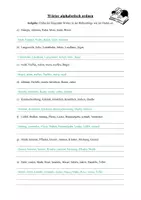 Vorschau - Arbeitsblätter - Arbeitsblatt: Wörter alphabetisch ordnen & Anordnung der Wörter im Duden (Wörterbuch) - Seite 2