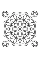 Vista previa - Hojas de trabajo - 50 Mandalas fáciles para colorear - página 2