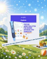Vorschau - Arbeitsblätter - Hör genau hin: Was stimmt nicht? Schneefall in den Sommerferien Anybook Pro - Deckblatt