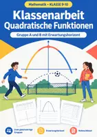 Vorschau - Arbeitsblätter - Themenreihe Funktionen und Graphen Mathe, Klasse 9-10 - Seite 1