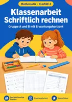 Vorschau - Arbeitsblätter - schriftlich rechnen, Jahresset Mathe, Klasse 4 - Seite 1