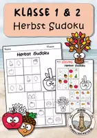 Vorschau - Arbeitsblätter - Herbst Klasse 1 Sudoku | Kombinatorik Klasse 1 - Deckblatt