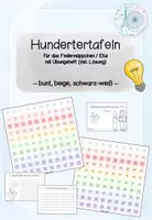 Vorschau - Fördermaterial/Inklusion - Hundertertafel klein mit Uebungsheft - Deckblatt