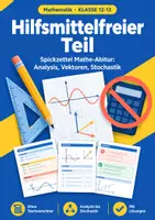 Vorschau - Arbeitsblätter - Hilfsmittelfreier Teil Spickzettel Abitur - Deckblatt
