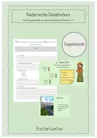 Vorschau - Stundenentwürfe - Kinderrechte-Detektivbüro – Doppelstunde Kinderrechte - Deckblatt