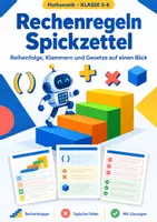 Vorschau - Arbeitsblätter - Rechenregeln Spickzettel Klasse 5-6 - Deckblatt