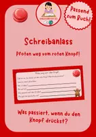 Vorschau - Arbeitsblätter - Schreibanlass - Pfoten weg vom roten Knopf! - Deckblatt