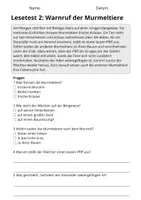 Vorschau - Arbeitsblätter - Lesetest Klasse 3 Tiere | 10 Lesetexte - Seite 3
