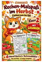 Vorschau - Arbeitsblätter - Rechnen und malen - Herbst ZR100 - Deckblatt