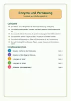 Vorschau - Arbeitsblätter - Enzyme - Verdauung - Deckblatt