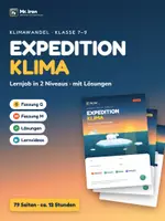 Vorschau - Unterrichtsreihen - Klimawandel & Treibhauseffekt Lernjob 7–9 - Deckblatt