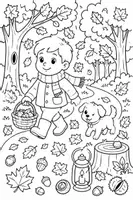 Vorschau - Mal- und Bastelvorlagen - Herbst-Ausmalbilder - Seite 3