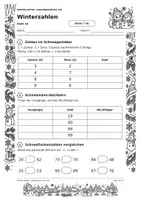 Vorschau - Arbeitsblätter - Mathe Arbeitsheft - Winter Zahlenraum 100 - Seite 3