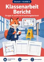 Vorschau - Test - Klassenarbeit Bericht Klasse 6 – A und B - Deckblatt