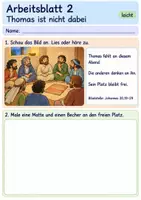 Vorschau - Arbeitsblätter - Thomas begegnet dem auferstandenen Jesus | Religion Klasse 1 Arbeitsblätter | Evangelische Religionslehre | 10 Arbeitsblätter als PDF - Seite 2