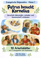 Vorschau - Arbeitsblätter - Petrus besucht Kornelius | Religion Klasse 1 Arbeitsblätter | Evangelische Religionslehre | 10 Arbeitsblätter als PDF - Deckblatt