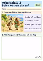 Vorschau - Arbeitsblätter - Petrus besucht Kornelius | Religion Klasse 1 Arbeitsblätter | Evangelische Religionslehre | 10 Arbeitsblätter als PDF - Seite 3