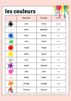 Vorschau - Arbeitsblätter - Vocabulaire illustré - Les couleurs 🇫🇷🇩🇪 - Deckblatt