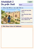 Vorschau - Arbeitsblätter - Rahab hilft den Kundschaftern | Religion Klasse 1 Arbeitsblätter | Evangelische Religionslehre | 10 Arbeitsblätter als PDF - Seite 2