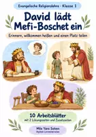 Vorschau - Arbeitsblätter - David lädt Mefi-Boschet ein | Religion Klasse 1 Arbeitsblätter | Evangelische Religionslehre | 10 Arbeitsblätter als PDF - Deckblatt