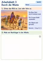 Vorschau - Arbeitsblätter - Die Königin von Saba besucht Salomo | Religion Klasse 1 Arbeitsblätter | Evangelische Religionslehre | 10 Arbeitsblätter als PDF - Seite 3