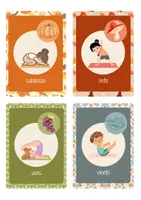 Vista previa - Tarjetas / Manipulativos - 🍂🎃 Pack de materiales «Otoño y Halloween» – 2 clases de yoga creativas para niños - página 2