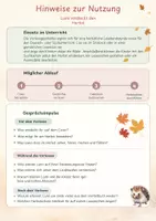 Vorschau - Mal- und Bastelvorlagen - Lumi entdeckt den Herbst - Vorlesegeschichte mit Herbstmaterial für Klasse 1 - Seite 1