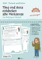 Vorschau - Unterrichtsreihen - Technik macht es leichter: Arbeitsblätter Sachunterricht 3/4, 41 S. + Lösungen - Deckblatt